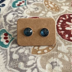 Teal Moss Kyanite Earrings